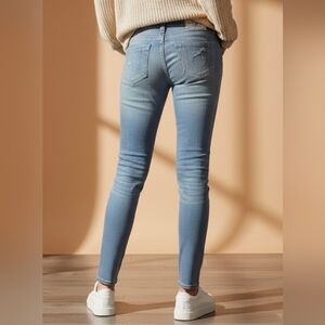 True Religion jeggings faux distressed look